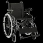 Manual wheelchair suitable for wheelchair taxi transport